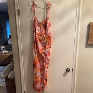 PrettyLittleThing Pink and Orange Dress